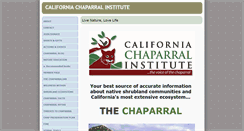 Desktop Screenshot of californiachaparral.com